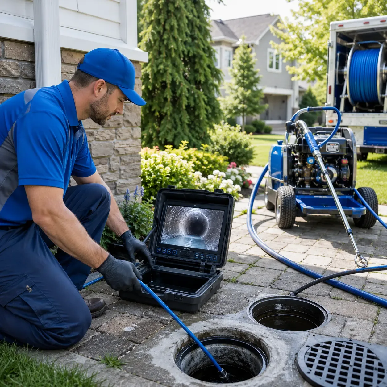 Outdoor drain cleaning professionals serving Yorktown, IN
